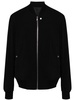 crepe wool bomber jacket