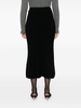 knitted wool maxi skirt