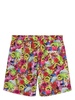 graphic print swimshorts