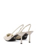 75mm Saffiano leather slingback pumps