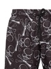 skull-print drawstring swim trunks