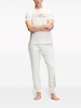 flocked-logo organic-cotton track pants