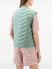 chevron-quilted padded gilet