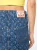 Marine Serre Moon Printed Denim Mini Skirt