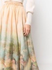 Luminosity painterly-print maxi skirt