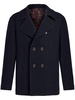 double-breasted wool peacoat