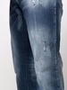 Super Straight distressed denim jeans