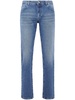 low-rise straight-leg jeans