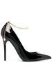 120mm patent leather pumps