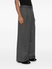 pinstripe pleated wide-leg pants