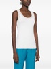 lurex-trim ribbed tank top