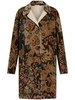 paisley-print velvet coat 