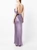 bias-cut one-shoulder gown