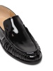 round-toe patent-leather loafers