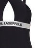 logo-waistband halterneck swimsuit