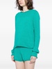 ribbed-knit cotton jumper