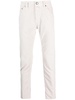 logo-patch tapered-leg trousers