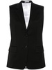 virgin-wool tailored gilet