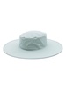 Green Poplin Canotier Hat