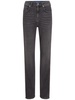 high-rise straight-leg jeans