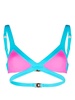 Multicoloured Mazzy Wrap Bikini Top