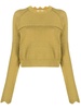 panelled knitted jumper