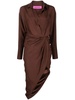 Puno draped shirt dress