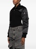 The Cropped satin bomber jacket