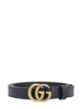 Black GG Marmont Leather Belt