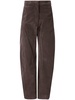 stretch-cotton tapered trousers