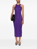 lurex sleeveless midi dress