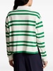 striped cotton polo top