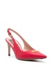 75mm slingback leather pumps