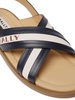 crossover-straps leather sandals