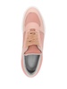 mesh-panels leather sneakers