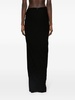 Black Asymmetric Maxi Skirt