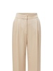 Robinne pleated straight-leg trousers