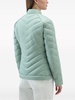 logo-appliqué chevron-quilted puffer jacket