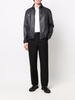 drawstring hem biker jacket