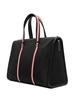 stripe-trim tote bag