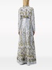 Ramages-embroidered sequinned gown