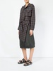 deconstructed plaid dress