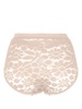 floral-lace high-waisted briefs