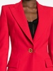 toggle-fastening single-breasted blazer