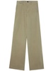 wide-leg stretch-cotton trousers