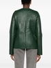 Linear-Quilted leather jacket