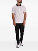 contrasting-collar cotton polo shirt