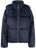 monogram-pattern puffer jacket 