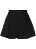 pleated wool tailored shorts