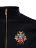 logo-embroidered half-zip sweatshirt